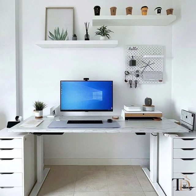 Nevaeh's home office in Elizabeth, cleaned and organized by Temptation Designs