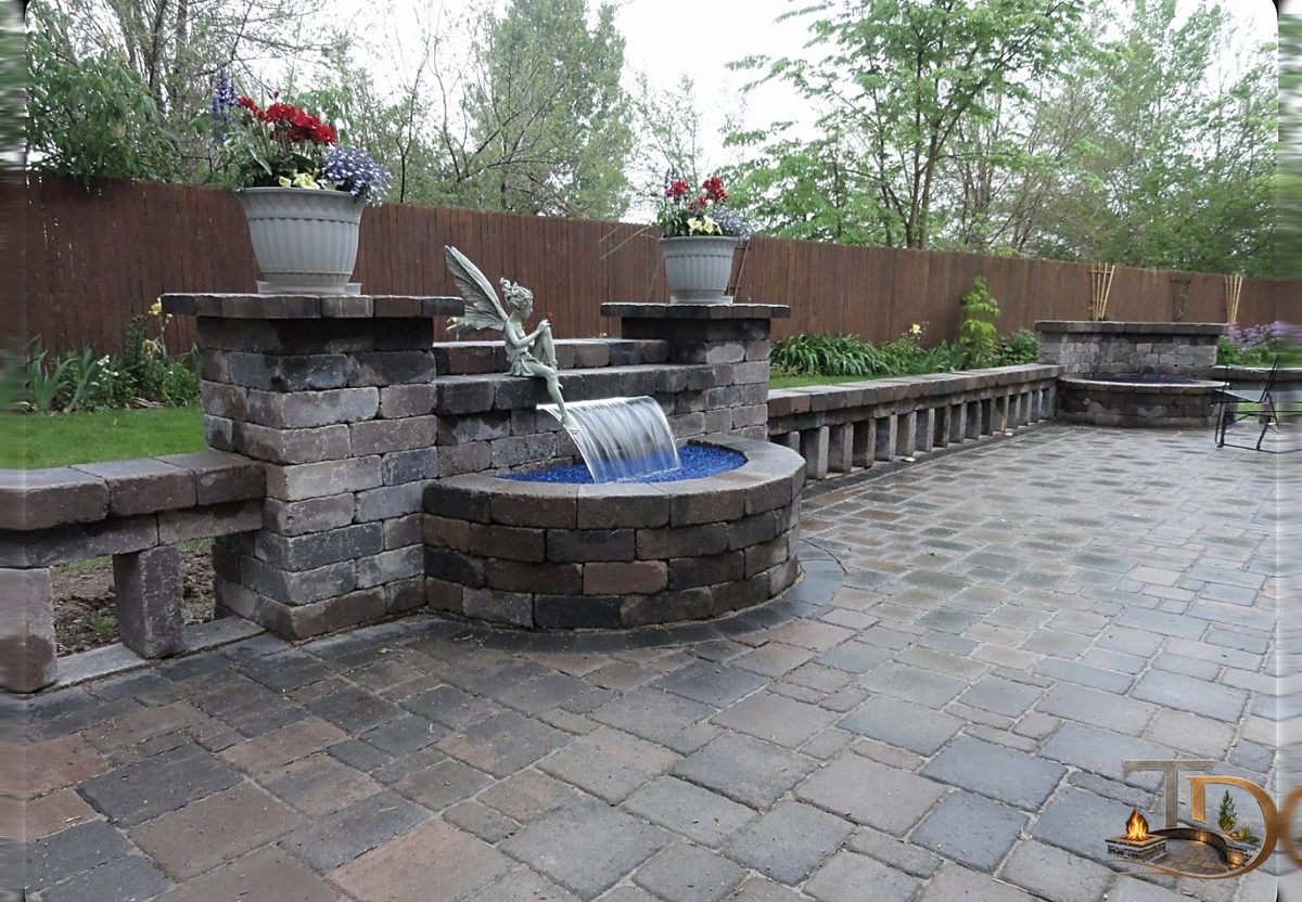 Fire pit built with proper drainage
