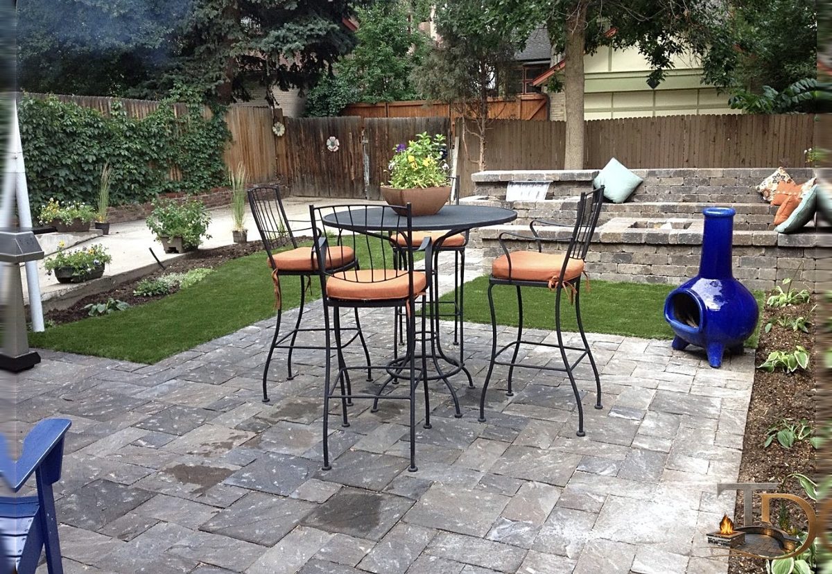 Backyard fire pit placement and layout Denver